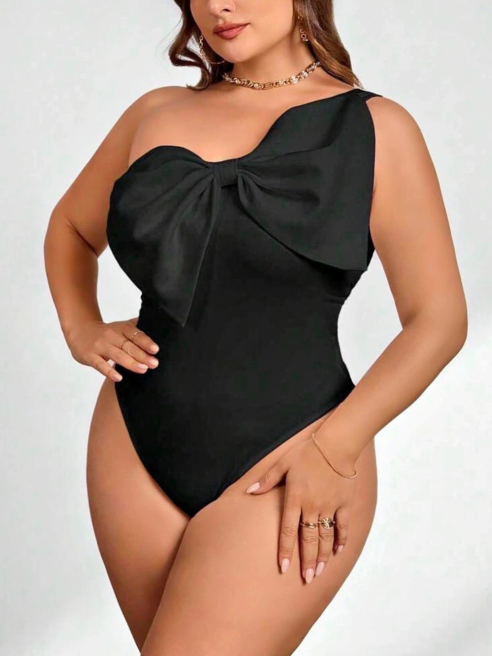 Black One-Piece Swimsuit Like New